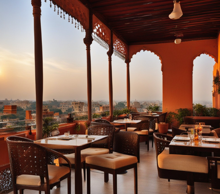 rooftop cafes in delhi