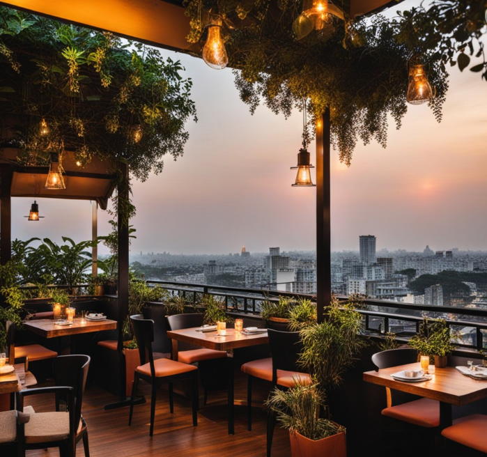 Rooftop Cafe in Kolkata
